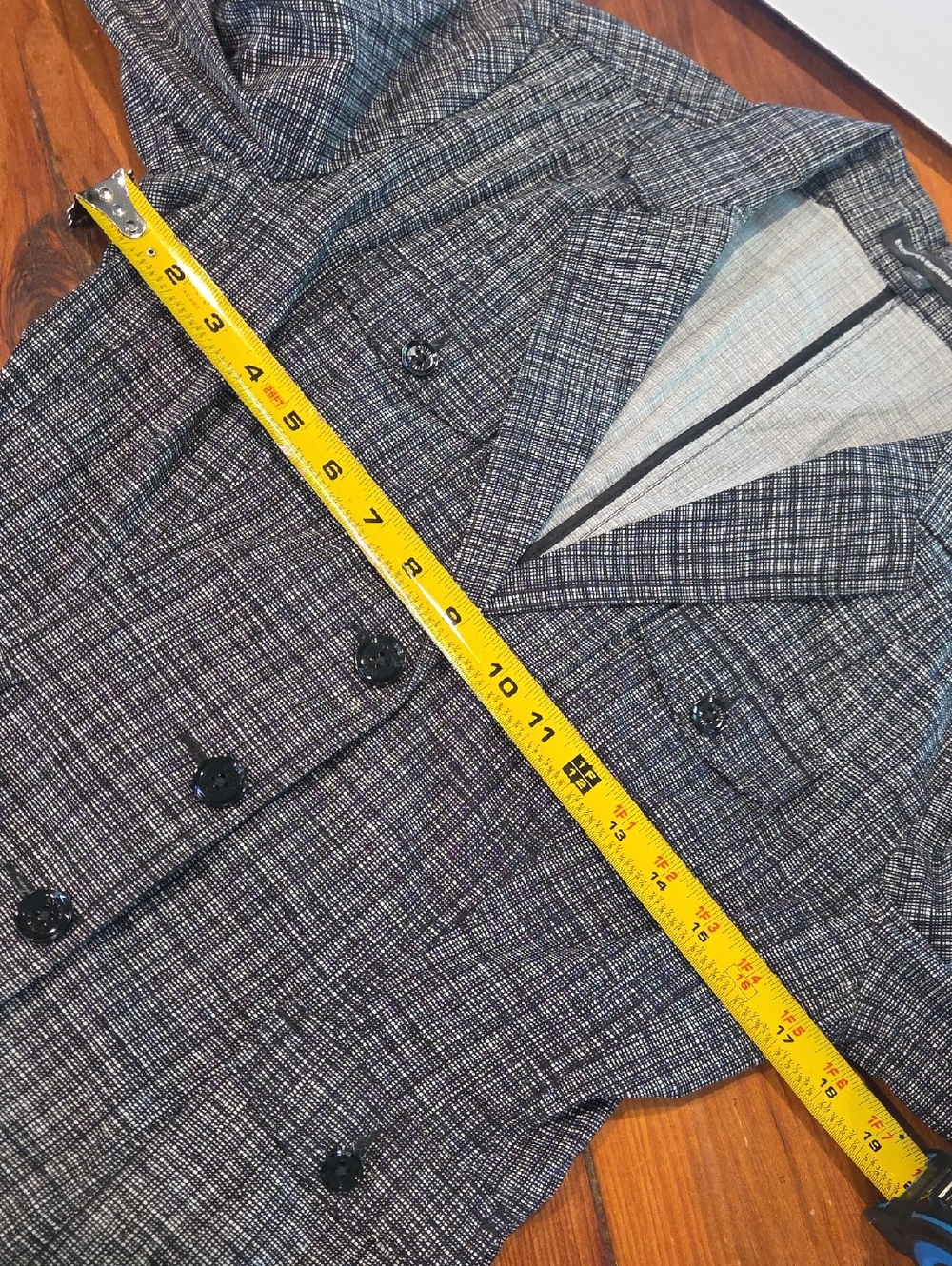 Express Design Studio Gray Textured Blazer Size 8 - Picture 6 of 7